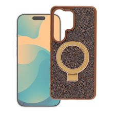 Заредете изображение във визуализатора на галерията – Гръб Quartz Circle Stand Mag Cover за Samsung S26 Ultra със стойка - кафяв
