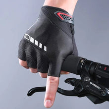 Заредете изображение във визуализатора на галерията – Rockbros S143-BK L cycling gloves with gel inserts - black
