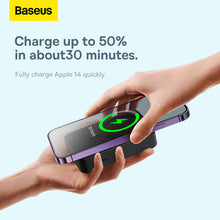 Заредете изображение във визуализатора на галерията – Baseus Magnetic Mini 20000 mAh 20W Powerbank - black + USB-C / USB-C cable
