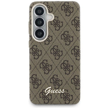 Заредете изображение във визуализатора на галерията – GUESS case for SAMSUNG S26 GUHMS26S5P4FWMSW (4G Script MagSafe) brown
