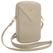 Заредете изображение във визуализатора на галерията – Guess Zip Triangle 4G phone bag - gold
