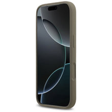 Заредете изображение във визуализатора на галерията – GUESS case for IPHONE 17 Pro GUHCP17LSC4GSMW (Silicone W/ Big 4G Script) brown
