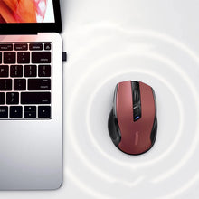 Заредете изображение във визуализатора на галерията – Ugreen MU006 optical wireless USB mouse 2.4GHz 4000 DPI - red
