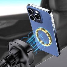 Заредете изображение във визуализатора на галерията – Dudao FW11 car phone holder with 15W inductive charger for air vent / cockpit - black
