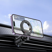 Заредете изображение във визуализатора на галерията – Borofone Car holder BH104 Path Ring magnetic to air vent black
