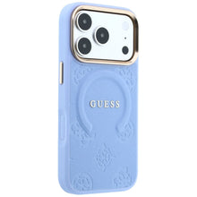 Заредете изображение във визуализатора на галерията – Case for IPHONE 18 Pro/17 Pro compatible with MagSafe (Saffiano Peony Ring) light blue
