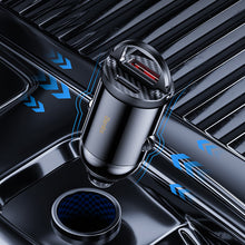 Заредете изображение във визуализатора на галерията – Benks Car charger C30 SE - USB + Type C - PD 30W 4,8A black
