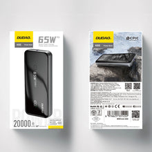 Заредете изображение във визуализатора на галерията – Dudao K65 Powerbank with USB-A / USB-C Display 20000mAh 65W - Black
