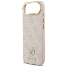 Заредете изображение във визуализатора на галерията – GUESS case for IPHONE 17 Air compatible with MagSafe GUHMP17MP4GRMDEP (PU W/ 4G Strass Logo) pink
