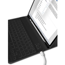 Заредете изображение във визуализатора на галерията – Tech-Protect SC Pen + Keyboard case with keyboard for iPad 10.9" 2022 - black

