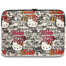 Заредете изображение във визуализатора на галерията – Hello Kitty PU Metal Logo case for a 14" laptop - beige

