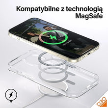 Заредете изображение във визуализатора на галерията – PanzerGlass HardCase with MagSafe with D3O and Military Grade Certified for iPhone 15 Plus / 14 Plus - Transparent
