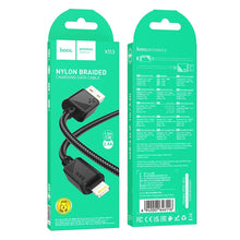 Заредете изображение във визуализатора на галерията – HOCO cable USB A to Lightning 2,4A X113 1 m black
