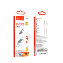 Заредете изображение във визуализатора на галерията – HOCO cable USB A to Lightning 2,4A X108 1 m white

