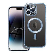 Заредете изображение във визуализатора на галерията – ELECTRO MAG COVER case compatible with MagSafe for IPHONE 17 Pro blue
