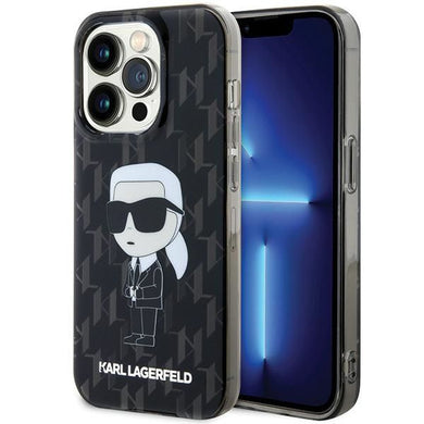 Оригинален гръб KARL LAGERFELD за IPHONE 15 Pro KLHCP15LHNKMKLK (Ikonik Monogram) черен