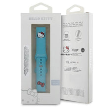 Заредете изображение във визуализатора на галерията – Hello Kitty Silicone Kitty Head strap universal 20mm - blue
