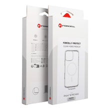 Заредете изображение във визуализатора на галерията – Case for iPhone 16 PRO MAX Forcell F-Protect Clear Hybrid Premium compatible with Magsafe clear
