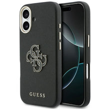 Заредете изображение във визуализатора на галерията – GUESS case for IPHONE 17 GUHCP17S5PS4RGGK (PU FW Resin Logo) black

