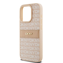 Заредете изображение във визуализатора на галерията – Original Case DKNY hardcase Leather Mono Stripe &amp; Metal Logo DKHCP15LPRTHSLP for Iphone 15 Pro pink
