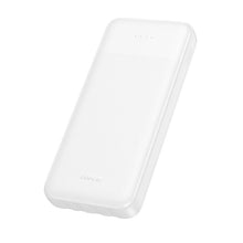 Заредете изображение във визуализатора на галерията – Powerbank Hoco 10000 mAh 2A with four built-in cables USB A + USB C+ Lightning + Micro USB J163 white

