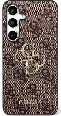 GUESS case for SAMSUNG S25 FE GUHCS25FE4GMGBR (PU Leather 4G Metal Logo) brown