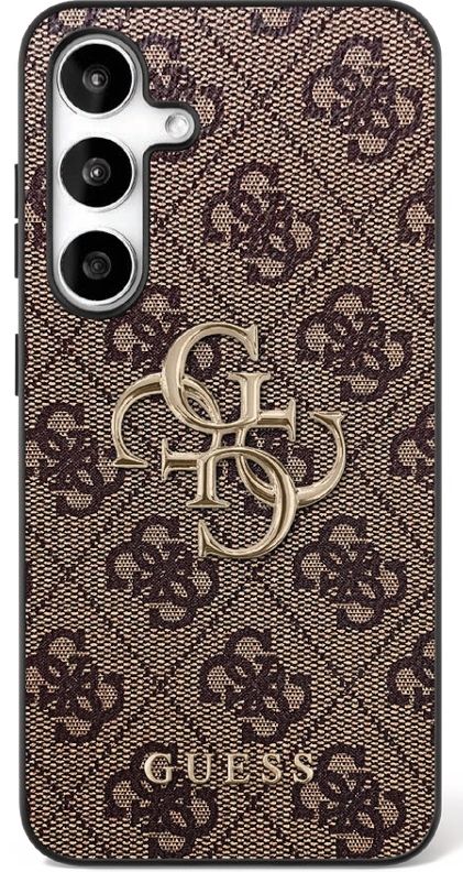 GUESS case for SAMSUNG S25 FE GUHCS25FE4GMGBR (PU Leather 4G Metal Logo) brown