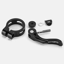 Заредете изображение във визуализатора на галерията – Rockbros 41210092001 bicycle seat clamp with quick release - black
