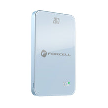 Заредете изображение във визуализатора на галерията – Powerbank compatible with MagSafe Forcell F-Energy SuperSlim F5K8 QC4.0 PD3.0 15W 5000 mAh blue
