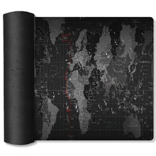 Заредете изображение във визуализатора на галерията – Mouse / keyboard pad &quot;World map&quot; 30 x 80 x 2 mm RC-K-1073 black
