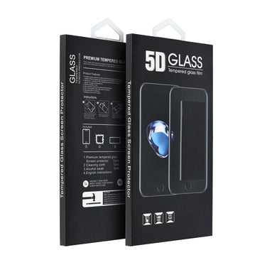 5D Full Glue Tempered Glass - for Motorola G06 / G06 Power black