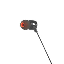Заредете изображение във визуализатора на галерията – JBL Tune 110 in-ear headphones with 3.5mm mini jack and remote control - black
