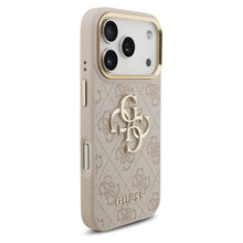Заредете изображение във визуализатора на галерията – GUESS case for IPHONE 17 Pro GUHCP17L4GMGCPI (PU W/ Big 4G Classic Logo) gold pink
