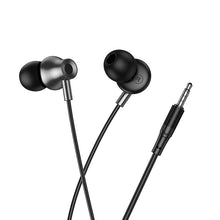 Заредете изображение във визуализатора на галерията – Wired earphones with microphone Jack 3,5 mm Hoco M119 black
