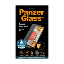 Заредете изображение във визуализатора на галерията – PanzerGlass E2E Super+ antibacterial tempered glass for Samsung Galaxy A42 5G - with black frame
