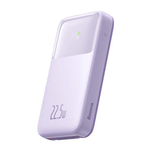 Заредете изображение във визуализатора на галерията – Baseus Comet Series powerbank with display 10000mAh 22.5W - purple + USB-A / USB-C cable
