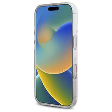 Заредете изображение във визуализатора на галерията – GUESS case for IPHONE 16 compatible with MagSafe GUHMP16SRBFGFGMP (Resin Flowers and Glitter) pink
