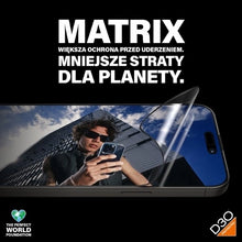 Заредете изображение във визуализатора на галерията – PanzerGlass Matrix Ultra-Wide-Fit hybrid glass for iPhone 15 Pro Max with positioner

