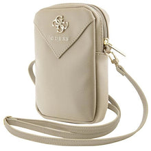 Заредете изображение във визуализатора на галерията – Guess Zip Triangle 4G phone bag - gold
