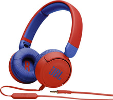 Заредете изображение във визуализатора на галерията – Wired headset JBL JR310 red blue
