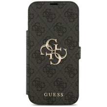 Заредете изображение във визуализатора на галерията – GUESS book case for IPHONE 17 Pro Max GUBKP17X4GMGGR (PU 4G Metal Logo) black
