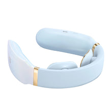 Заредете изображение във визуализатора на галерията – SKG K6E neck massager, electrostimulator with compress - blue
