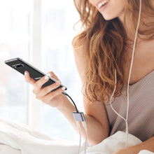 Заредете изображение във визуализатора на галерията – Ugreen audio adapter USB Type C (male) - USB Type C PD QC (female) + 3.5mm mini jack (female) gray (CM231)
