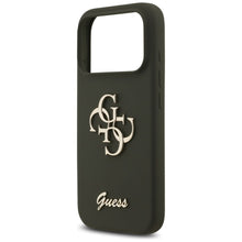 Заредете изображение във визуализатора на галерията – GUESS case for IPHONE 17 Pro GUHCP17LSC4GSMA (Silicone W/ Big 4G Script) khaki
