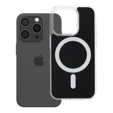 Заредете изображение във визуализатора на галерията – Гръб Clear Fusion Mag Cover за iPhone 15 PRO с MagSafe - черен
