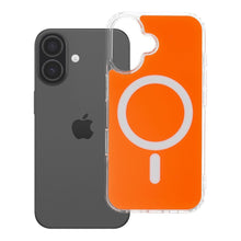Заредете изображение във визуализатора на галерията – Гръб Clear Fusion Mag Cover за iPhone 16 с MagSafe - оранжев Hermes
