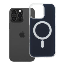 Заредете изображение във визуализатора на галерията – Гръб Clear Fusion Mag Cover за iPhone 16 PRO MAX с MagSafe - тъмносин

