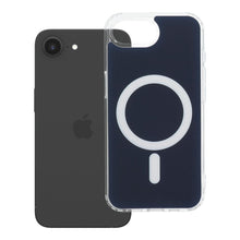 Заредете изображение във визуализатора на галерията – Гръб Clear Fusion Mag Cover за iPhone 16e (SE4 2025) / 17e с MagSafe - тъмносин
