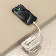 Заредете изображение във визуализатора на галерията – Powerbank Dudao K14 USB-A / USB-C 10000mAh - beige
