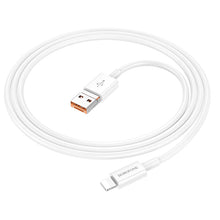 Заредете изображение във визуализатора на галерията – Borofone Cable BX102 Winner - USB + Type C to Lightning - PD 27W 1 metre white
